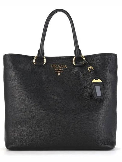 Vitello Phoenix Tote Bag Black - PRADA - BALAAN 2