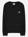 Fox Head Patch Regular Sweatshirt Black - MAISON KITSUNE - BALAAN 2