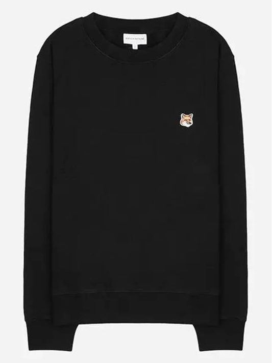 Fox Head Patch Regular Sweatshirt Black - MAISON KITSUNE - BALAAN 2