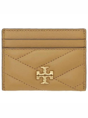 Kira Chevron Logo Card Wallet Brown - TORY BURCH - BALAAN 1