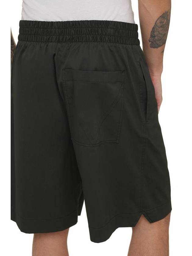 Camping Soft Cotton Shorts Dark Green - BOTTEGA VENETA - BALAAN 6