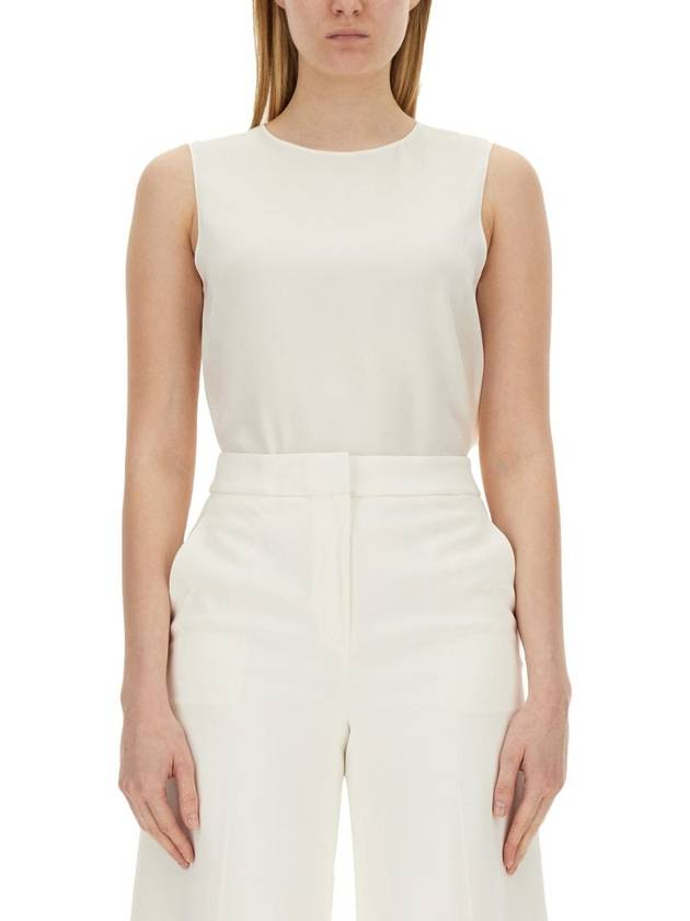 Silk Georgette Sleeveless White - THEORY - BALAAN 3