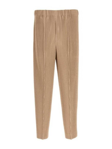 Compleat Straight Pants Ash Beige - ISSEY MIYAKE - BALAAN 1