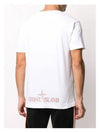 Men's Camo Big Logo Print Short Sleeve T-Shirt White - STONE ISLAND - BALAAN 5