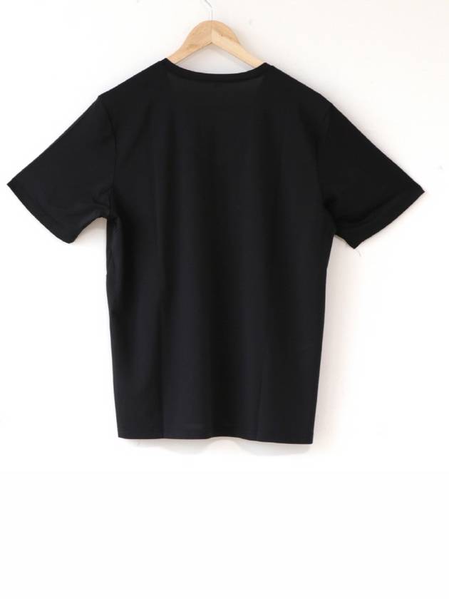 V-neck Short Sleeve T-shirt Black - SUPENER - BALAAN 3