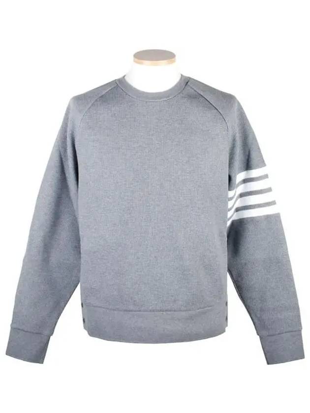 4 Bar Stripe Sweatshirt Grey - THOM BROWNE - BALAAN 2