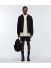 Triangle Logo Re-Nylon Bomber Jacket Black - PRADA - BALAAN 5