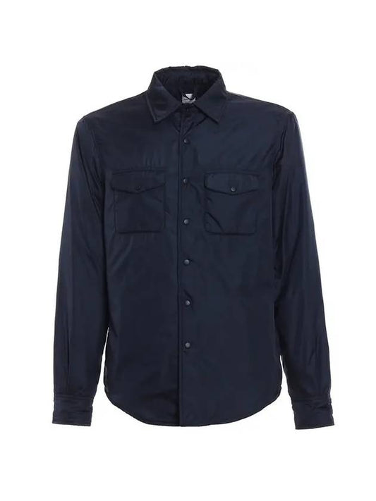 chest pocket long sleeve shirt navy - ASPESI - BALAAN.