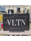 VLTN Logo Leather Clutch Bag Black - VALENTINO - BALAAN 3