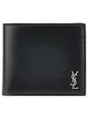 Tiny Cassandre East West Wallet in Matte Leather Black - SAINT LAURENT - BALAAN 2