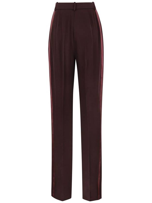 Straight satin trousers with satin bands - ELISABETTA FRANCHI - BALAAN 2