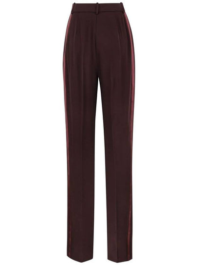 Straight satin trousers with satin bands - ELISABETTA FRANCHI - BALAAN 2