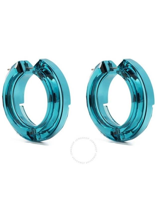 Lucent Hoop Earrings Blue - SWAROVSKI - BALAAN 2