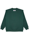 Applique sweatshirt UNISEX GREEN - TRIMERE - BALAAN 3