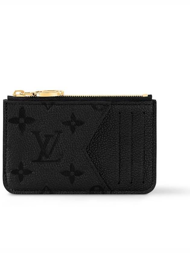 Romy Monogram Leather Card Wallet Black - LOUIS VUITTON - BALAAN 3