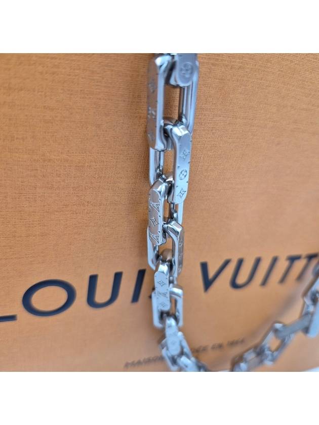 Monogram Chain Necklace Silver - LOUIS VUITTON - BALAAN 5