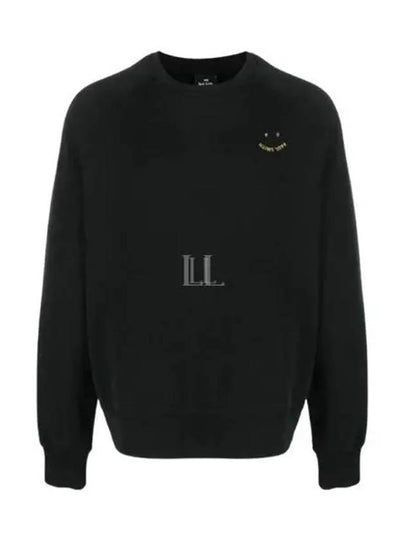 Embroidered Logo Long Sleeve Sweatshirt Black - PAUL SMITH - BALAAN 2