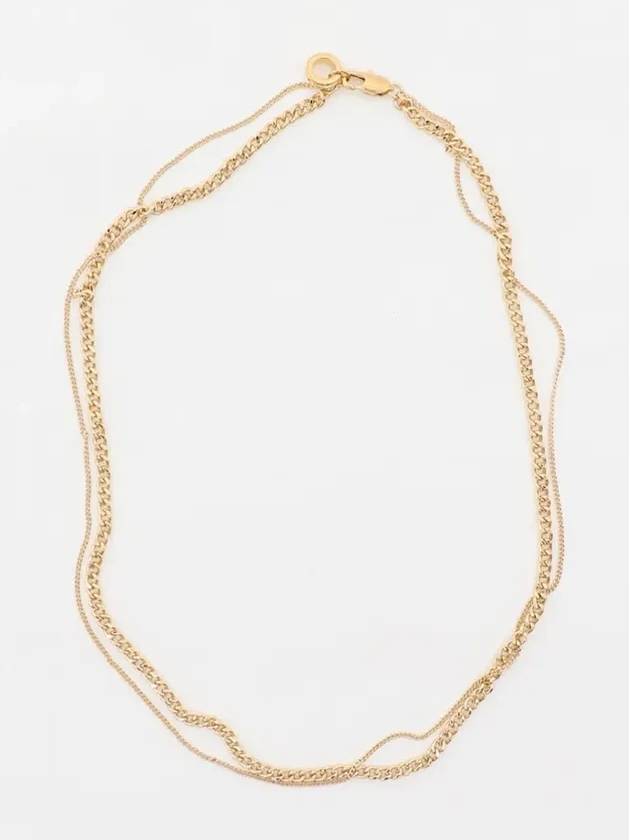 Minimalist Two Chains Necklace Gold - A.P.C. - BALAAN 3