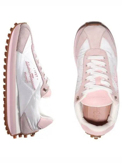 Panelled Low-Top Sneakers Pink - SALVATORE FERRAGAMO - BALAAN 2