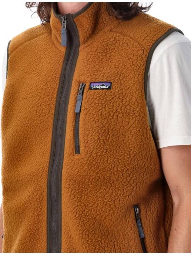 Men's Retro Pile Vest Shelter Brown - PATAGONIA - BALAAN 4