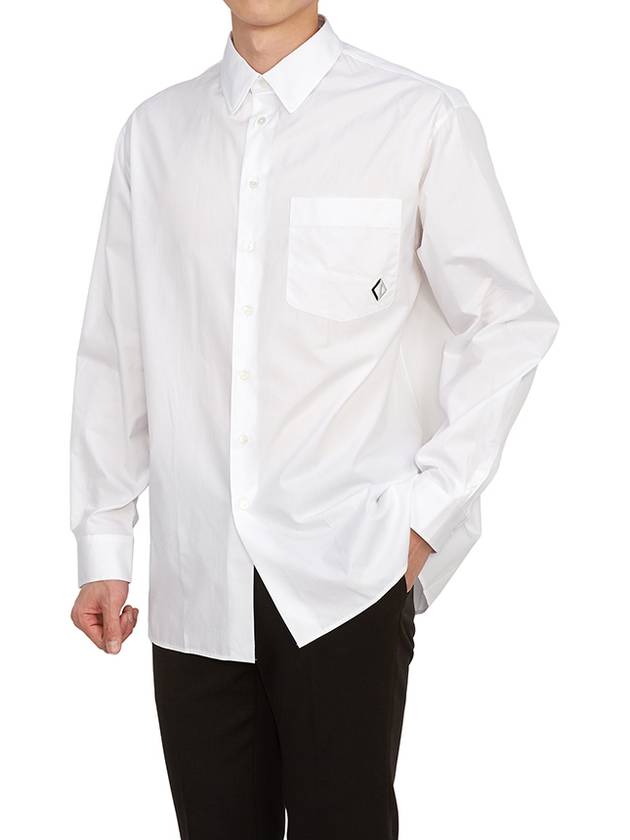 CD Diamond Over Long Sleeve Shirt White - DIOR - BALAAN 6