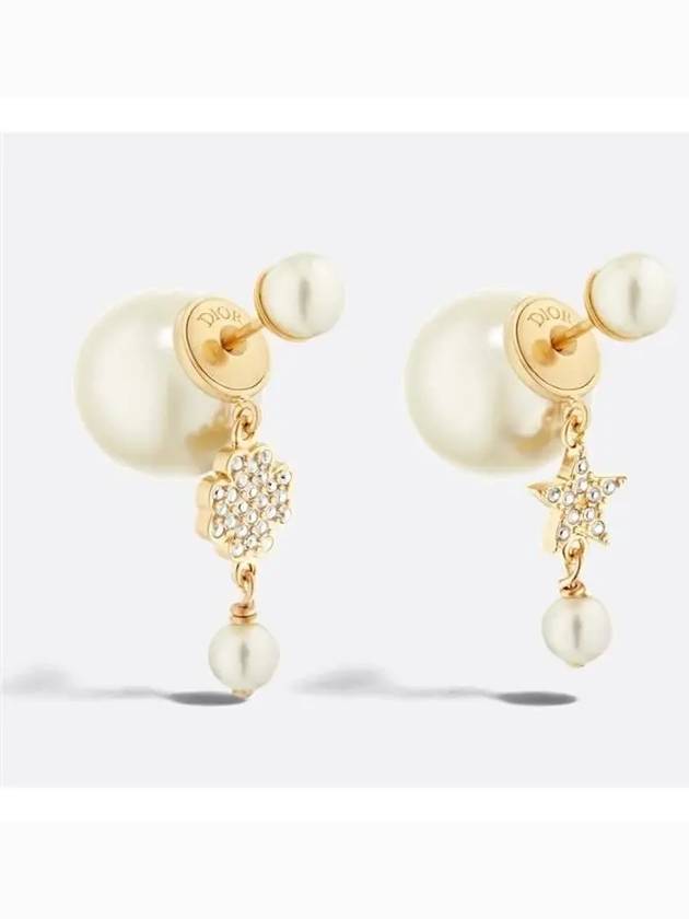 Tribales Pearl Earrings Gold - DIOR - BALAAN 2