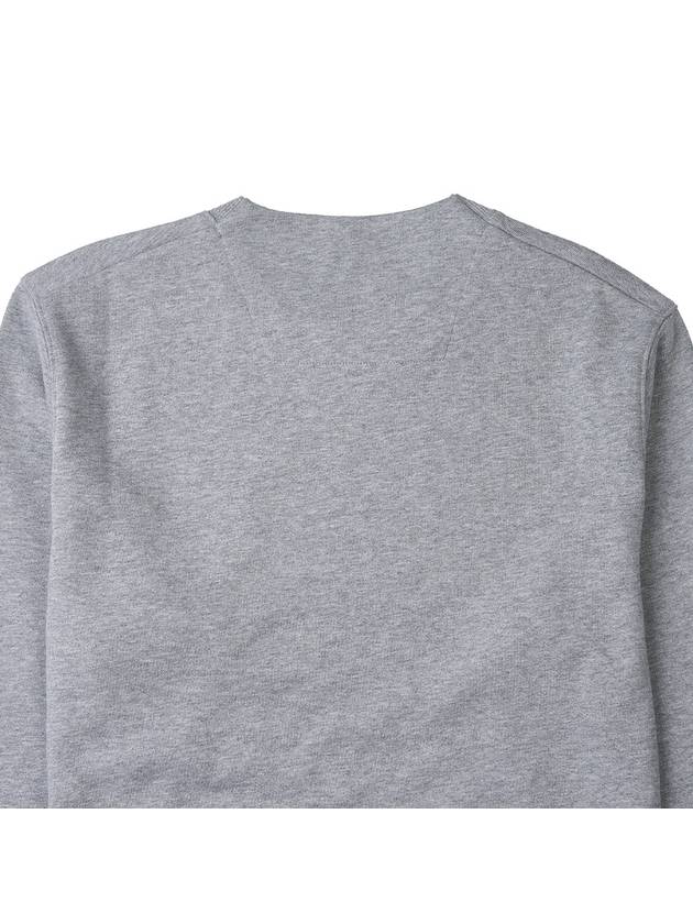 Embroidered Logo Cotton Sweatshirt Grey - CP COMPANY - BALAAN 8