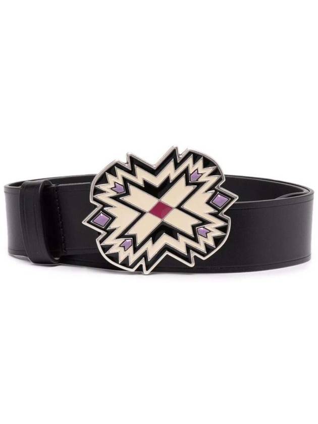 Konuka Leather Belt Black - ISABEL MARANT - BALAAN 2