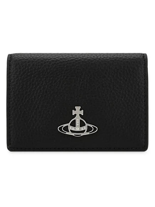 ORB Logo Half Wallet Black - VIVIENNE WESTWOOD - BALAAN 2