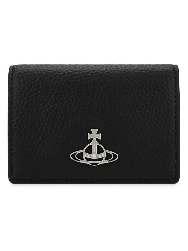 ORB Logo Half Wallet Black - VIVIENNE WESTWOOD - BALAAN 4