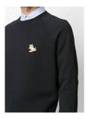 Chillax Fox Patch Classic Sweatshirt Black - MAISON KITSUNE - BALAAN 3