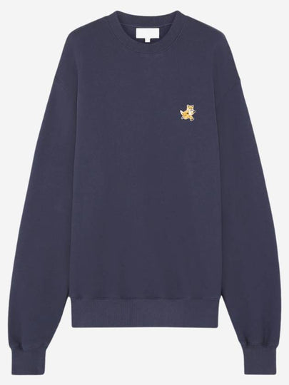 Fox Cotton Sweatshirt Navy - MAISON KITSUNE - BALAAN 2