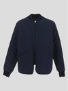 Men's Arcade Quilted Bomber Jacket Navy - A.P.C. - BALAAN 4