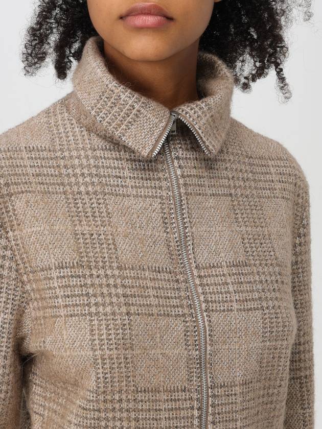 Slim Zip Hound Check Cardigan Beige - OUR LEGACY - BALAAN 6