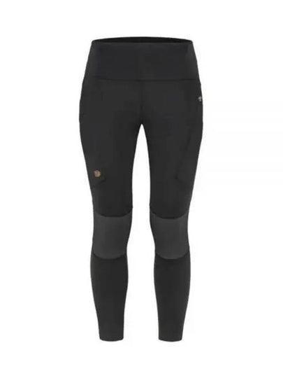 Women's Abisko Trekking Tights Pro Black Iron Grey - FJALL RAVEN - BALAAN 2