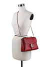 GG Interlocking Chain Small Top Handle Shoulder Bag Red - GUCCI - BALAAN 6