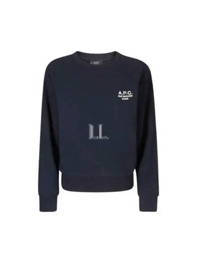 Rue Madame Cotton Sweatshirt Navy - A.P.C. - BALAAN 2