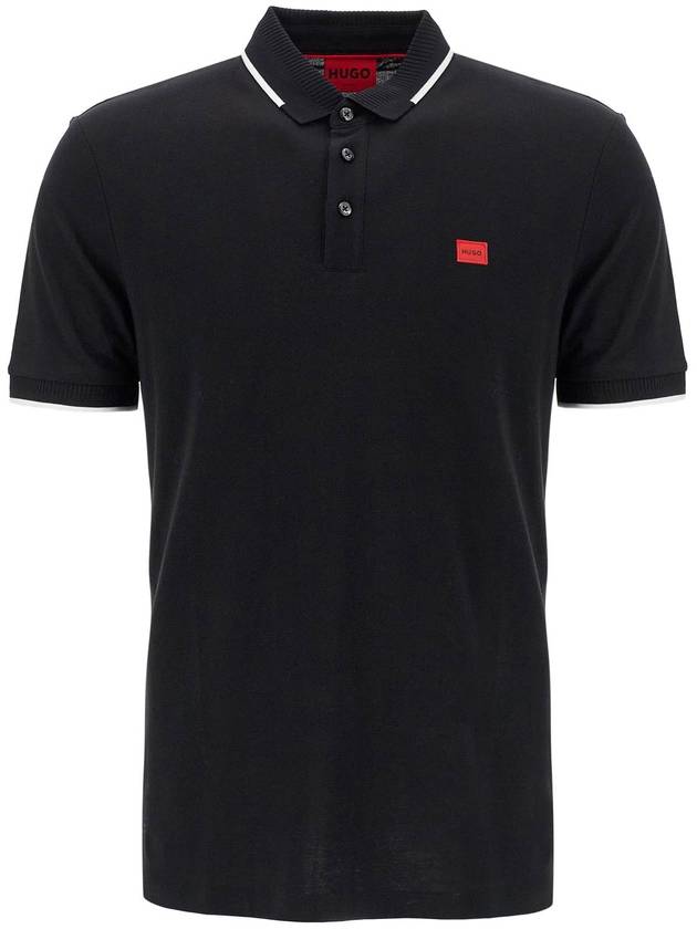 polo shirt with contrasting finishing details - HUGO BOSS - BALAAN 1