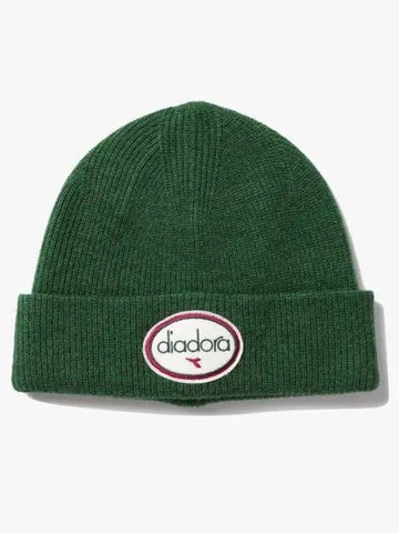 Diadora wool melange beanie GREEN - DIADORA - BALAAN 1