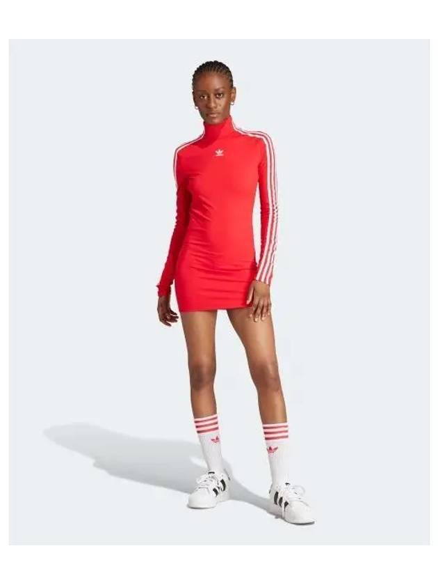 Adilenium Tight Long Sleeve Short Dress Red - ADIDAS - BALAAN 2