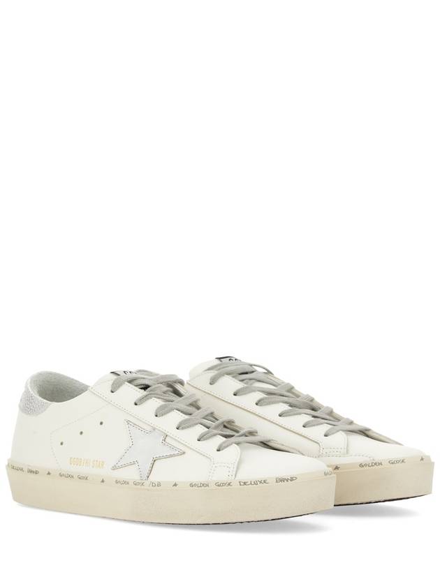 Hi Star White Metallic Silver Heel Tab Sneakers - GOLDEN GOOSE - BALAAN 5