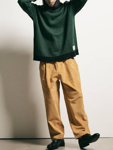 Corduroy Wide Banding Pants Mustard - FFEFF STUDIO - BALAAN 1