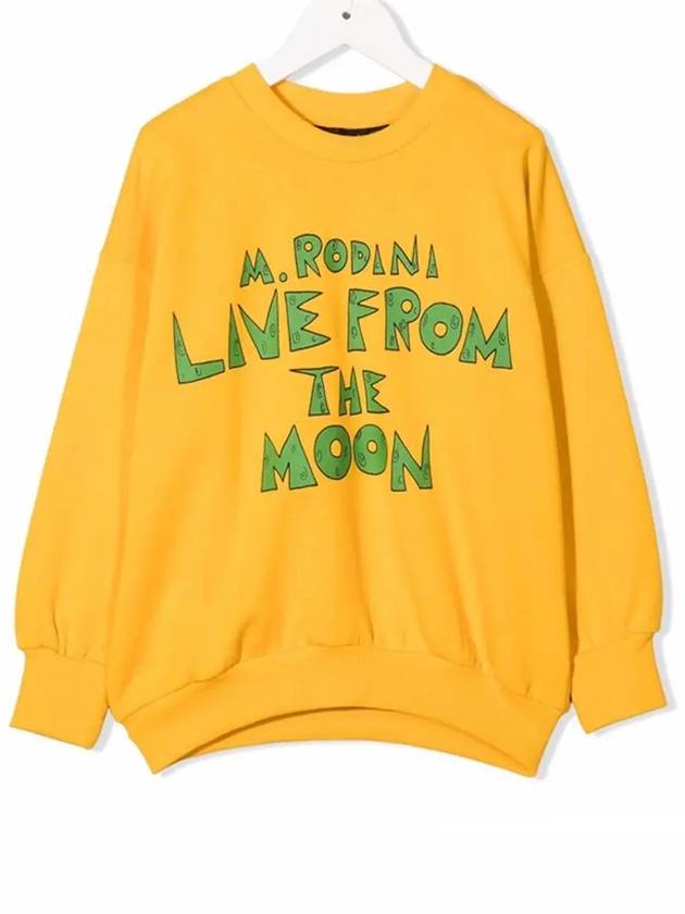 Kids Logo Printing Sweatshirt Yellow 2212013 423 - MINI RODINI - BALAAN 1