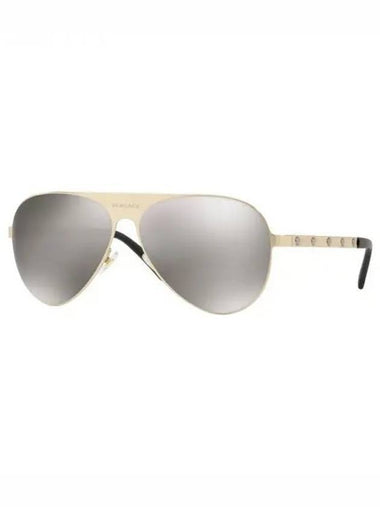 Eyewear Pilot Sunglasses Grey Gold - VERSACE - BALAAN 1