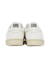 Men s White Classic Low Top Leather Sneakers A21S403 853 - AMI - BALAAN 4