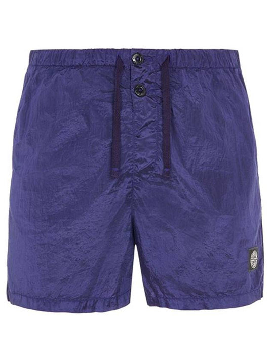 Men's Nylon Metal Swim Shorts Royal Blue - STONE ISLAND - BALAAN 2