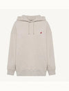 Women's Logo Patch Hoodie Pale Gray - AUTRY - BALAAN 1