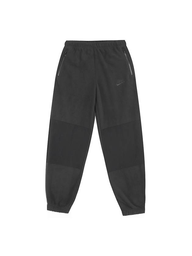 Club Polar Fleece Training Track Pants Black - NIKE - BALAAN 1