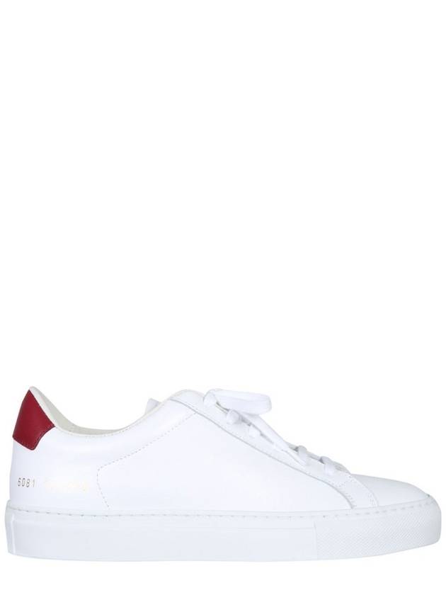 Retro Red Tab Low Top Sneakers White - COMMON PROJECTS - BALAAN 2