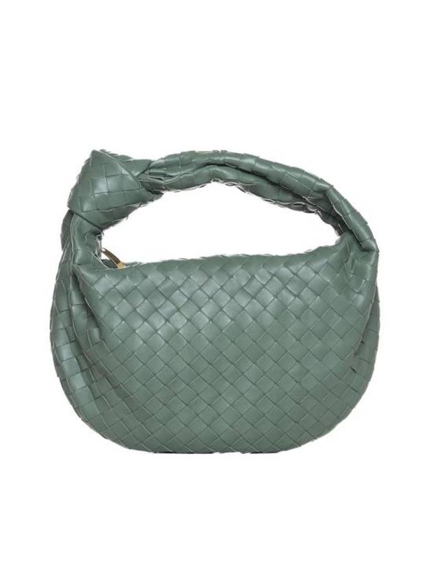 Teen Jodie Intrecciato Leather Tote Bag Green - BOTTEGA VENETA - BALAAN 1